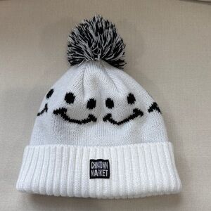 Chinatown Market White Smiley Beanie